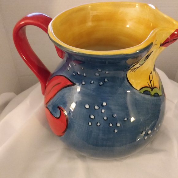CARICA HAND PAINTED & HAND CRAFTED PITCHER - Picture 6 of 12
